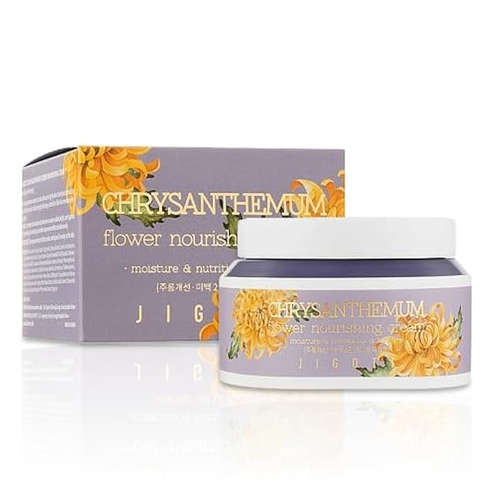 Jigott - Chrysanthemum Flower Nourishing Cream 3.38 FL OZ/ 100ml, K-Beauty Korean Skincare. - Image 3