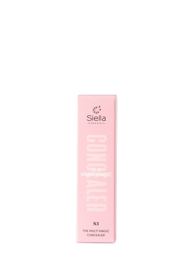 Siella Beauty The Multi Magic Lightweight High Coverage Creamy Concealer To Conceal, Brighten, Highlight, and Contour Desired Areas On The Face N3 - Image 2