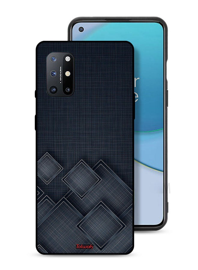 Tolwak غطاء حماية OnePlus 8T 5G بنمط مربعات على القماش - Image 1