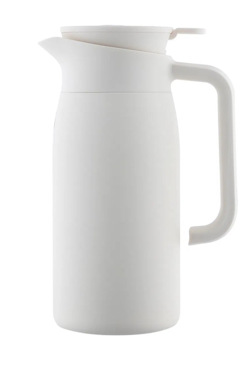 Alsaif Gallery Rana Al Saif Gallery Thermos, 1.5L, Stainless Steel Inner Carrier, Stainless Steel Outer Body, Touch Screen - White - Image 1