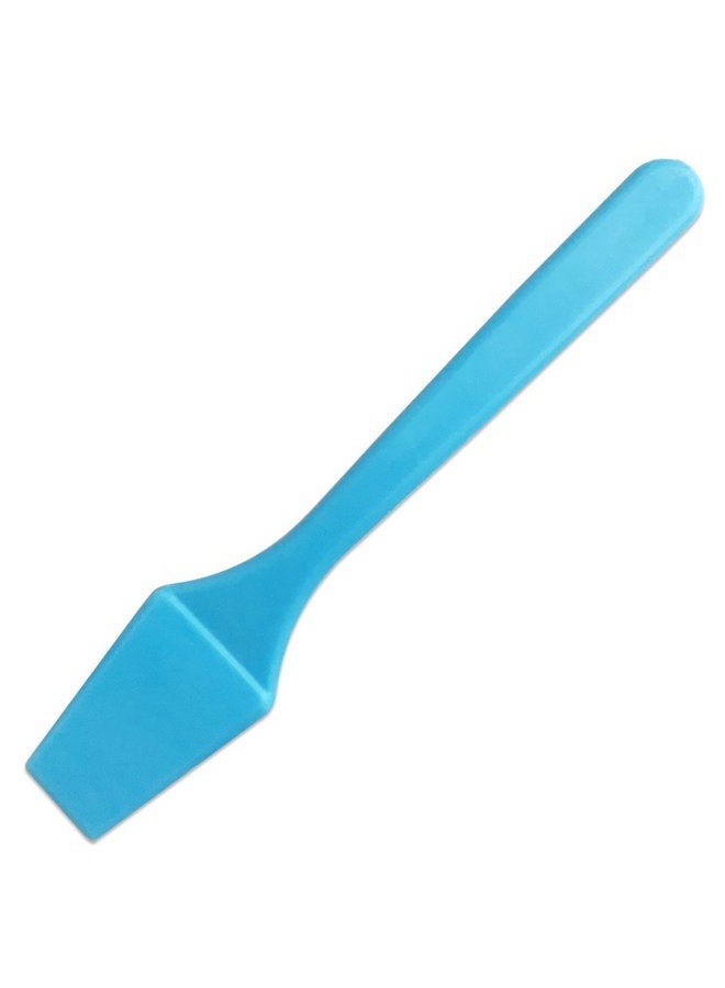 pana Brand Cosmetic Make Up Disposable Plastic 2.5Inch Spatulas Skin Care Facial Cream Mask Spatula (100 Pieces in a Container) (BLUE) - Image 4