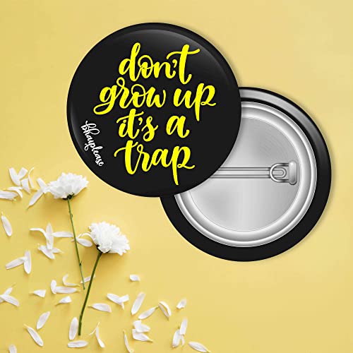 Bhai Please Pin Badge (Pack of 9) Wand Chooses Wizard, Don't Grow Up, OCD, Perfect Couple, Tere Jaisa Yaar, Tu 13 Dekh, When Life Gets Blurry, I Shoot People, Pizza Lover - Image 3