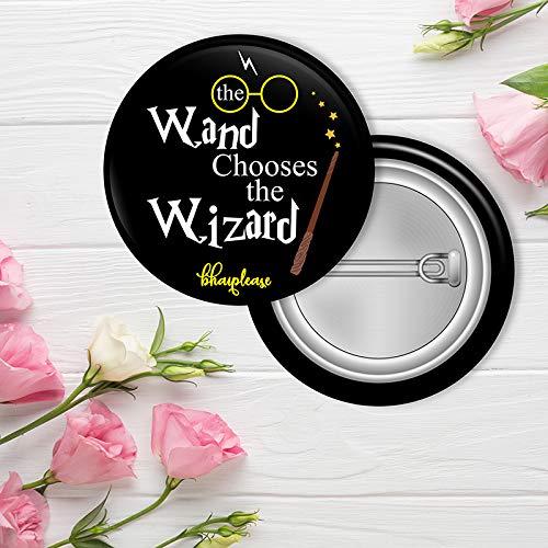 Bhai Please Pin Badge (Pack of 9) Wand Chooses Wizard, Don't Grow Up, OCD, Perfect Couple, Tere Jaisa Yaar, Tu 13 Dekh, When Life Gets Blurry, I Shoot People, Pizza Lover - Image 2