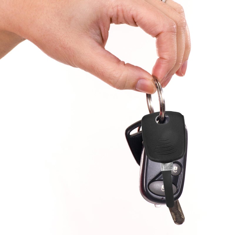 Car Key Fob Cover Protector Case with Chip Slot Anti Theft Shell Black - Image 5