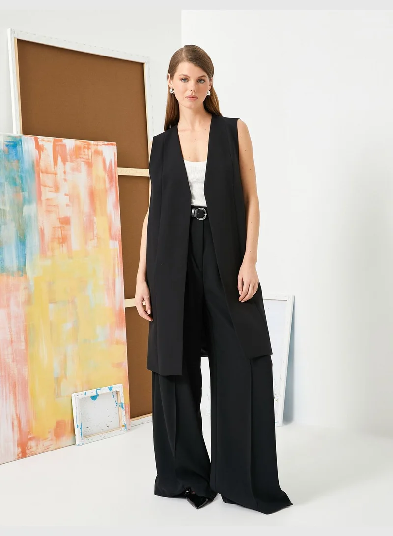 كوتون Sleeveless Long Vest