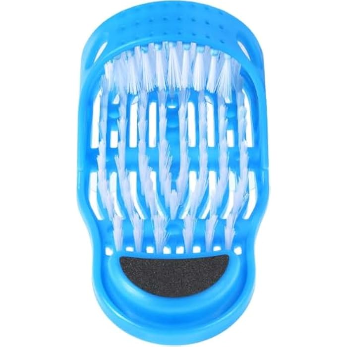 Foot Scrubber Shower Slipper With Pumice Stone For Heel Exfoliation And Deep Foot Cleaning Hands Free Bathroom Brush(1piece) - Image 4