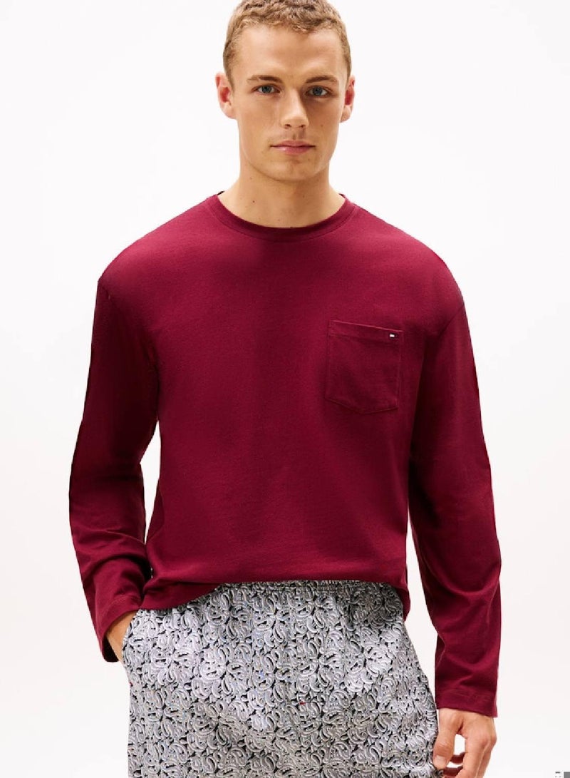 TOMMY HILFIGER TH Original Long Sleeve Lounge T-Shirt - Image 1