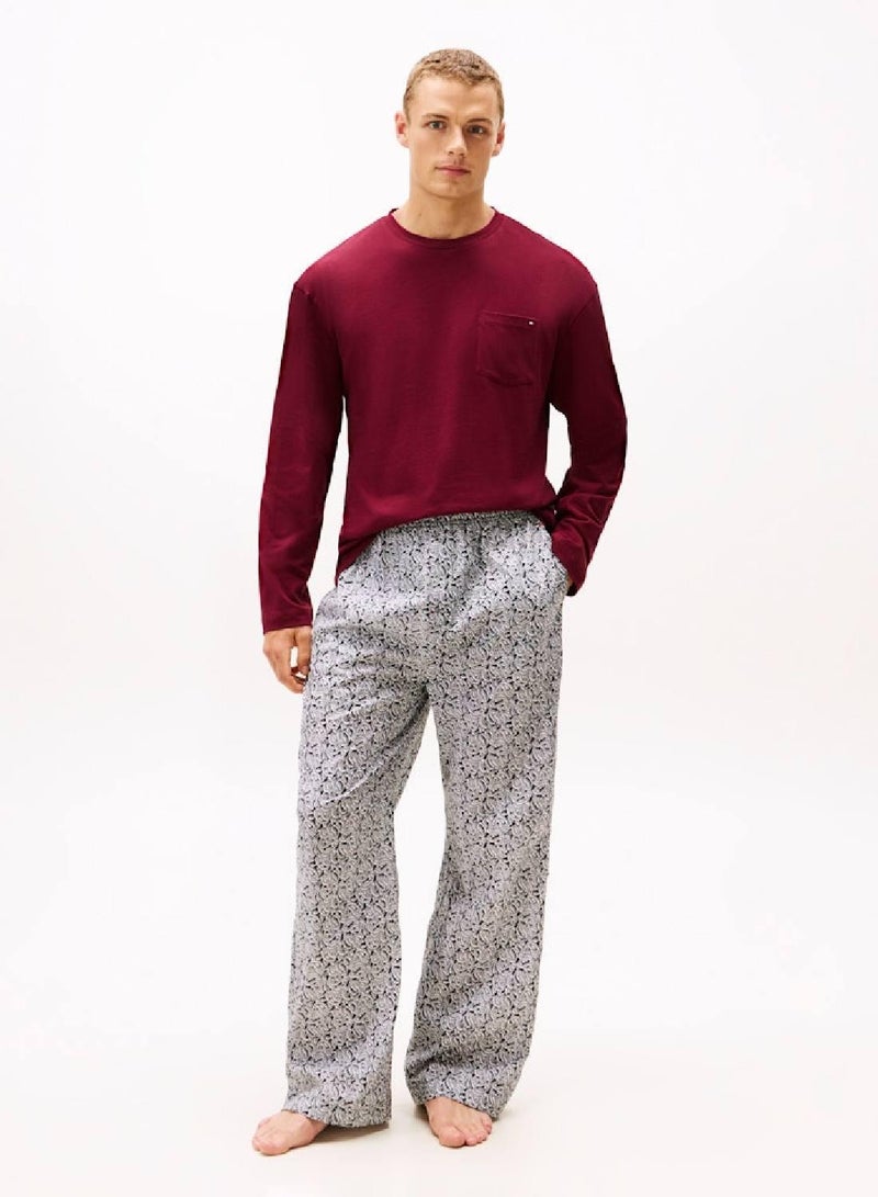 TOMMY HILFIGER TH Original Long Sleeve Lounge T-Shirt - Image 3