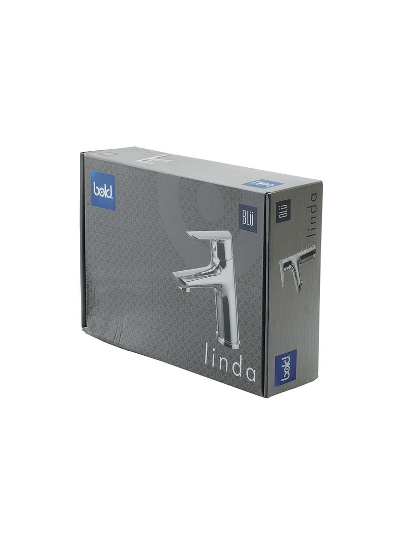 Bold Linda Basin Mixer Tap – Premium Brass Construction with Durable Chrome Finish – Smooth Move Water Control – Corrosion-Resistant, Elegant & Long-Lasting for Modern Bathrooms – Silver - Image 4