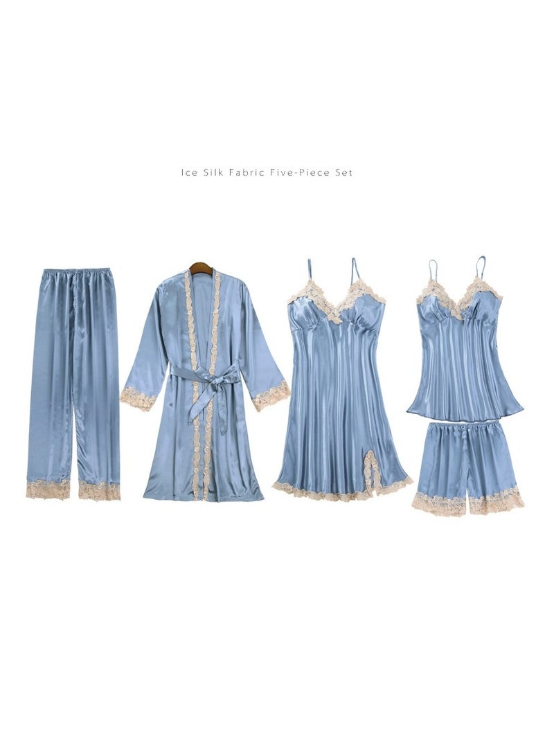 Five-Piece Suspender Pajamas Set that Can Be Worn In All Seasons