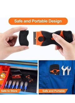 Cool Baby COOLBABY    Plastic  Scraper Plastic Utility  Double Edge Blade Scraper for Removing Labels/Stickers/Decals on Glass  - Image 5