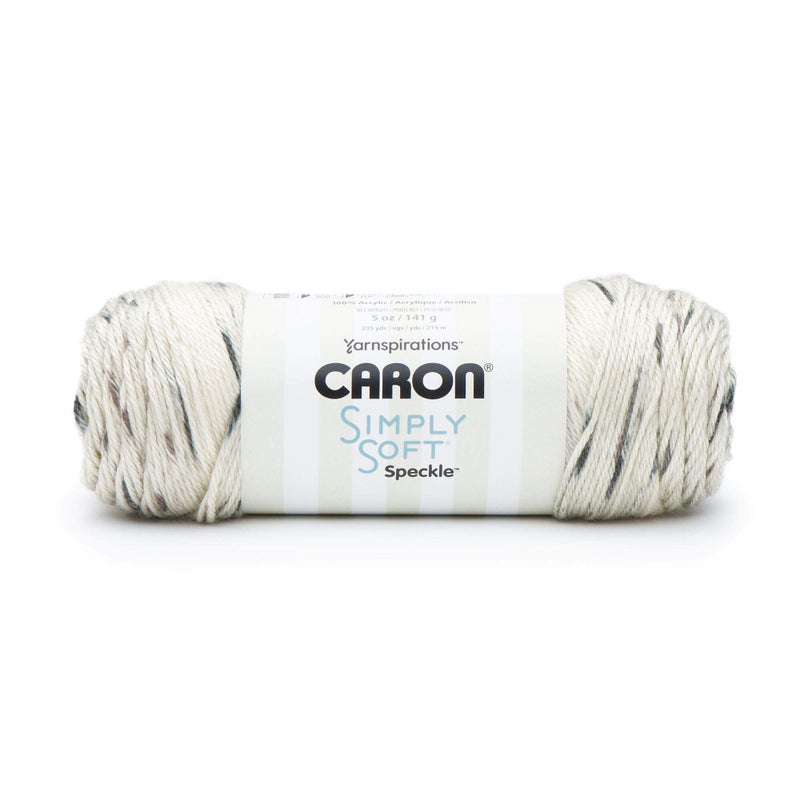 CARON Simply Soft Speckle Yarn, Seashell - Image 1