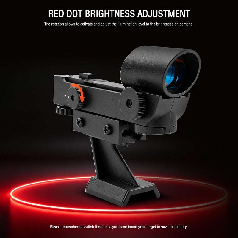 Tydeux Red Dot Finderscope - Star Pointer Viewfinder Astronomical Telescope Accessories with Slide-in Bracket - Image 4
