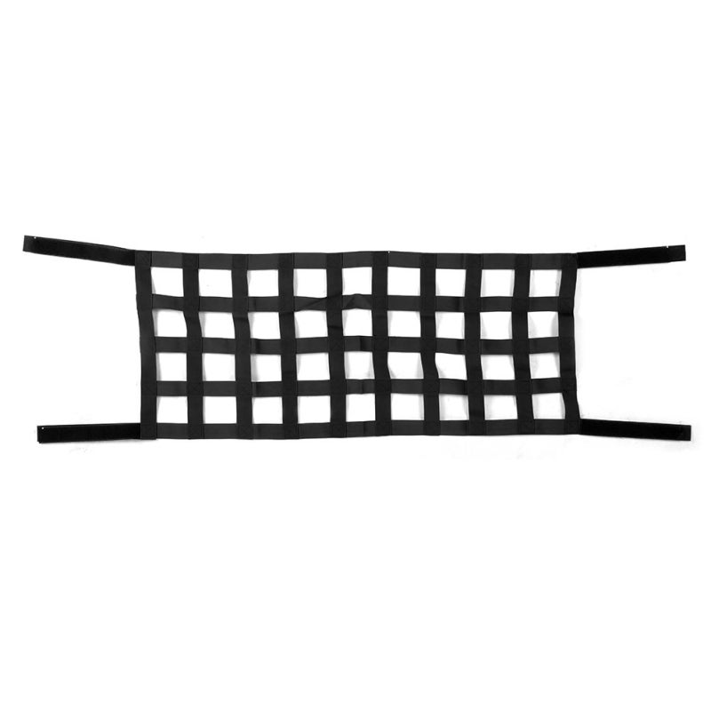 Roof Cargo Net: 1997-2018 Jeep Wrangler TJ JK JL - Durable Wear-Resistant Weaving Belt Material, Easy Installation - Black Car Roof Storage Net for Off-Road & Car Modification Enthusiasts - Image 1