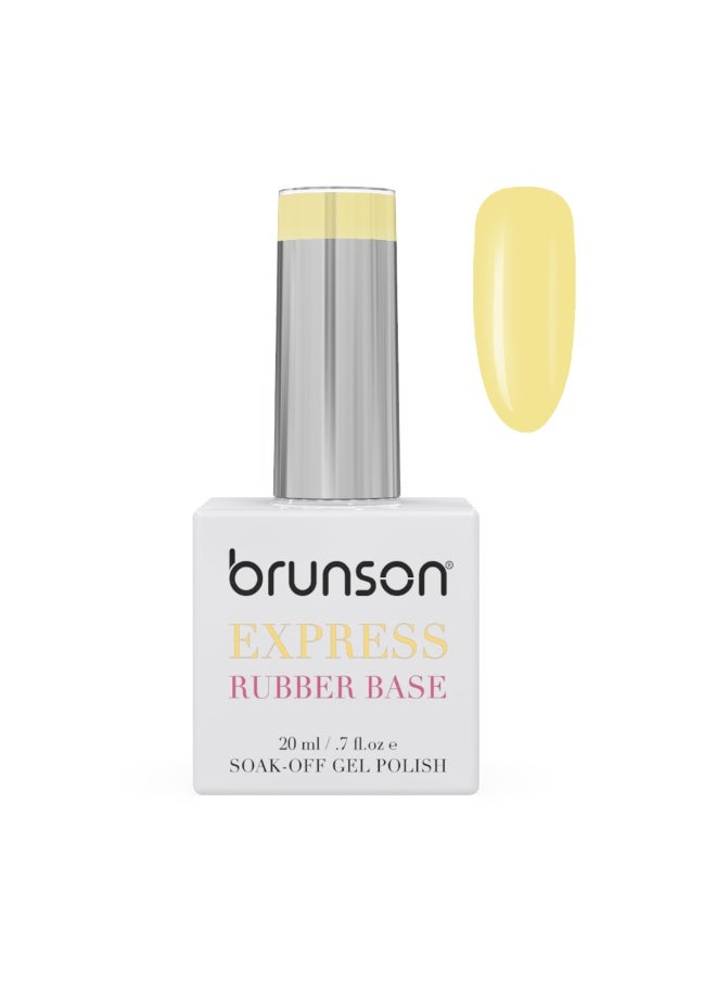 brunson - Rubber Base Gel Nail Polish 20Ml - French Rubber Base Coat Long-Lasting, Durable And Chip-Resistant Nail Strengthener Gel Nail Polish Base Coat For Manicure And Pedicure - Image 1