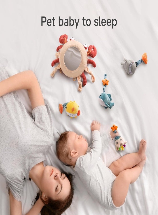 TUMAMA Baby Toys for 0 3 6 9 to 12 Months, Activity Plush Animal Stroller and Hanging Toy for Baby Car Seat Crib Travel, Sensory Learning Toy - Image 2