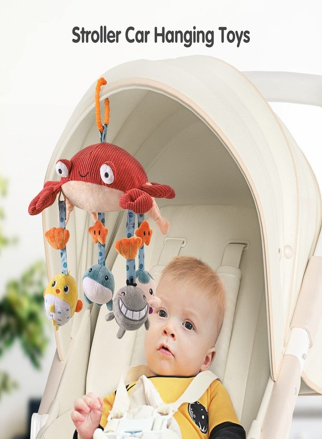 TUMAMA Baby Toys for 0 3 6 9 to 12 Months, Activity Plush Animal Stroller and Hanging Toy for Baby Car Seat Crib Travel, Sensory Learning Toy - Image 4