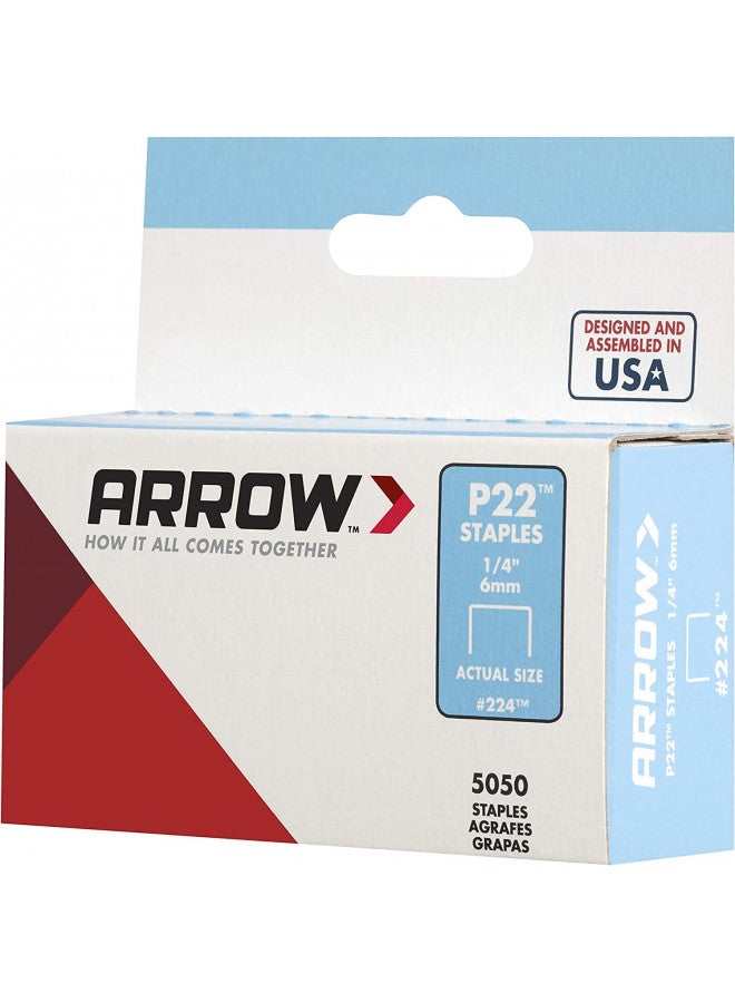 Arrow Fastener Arrow 224 Heavy Duty P22 Staples for Use with Plier-Type Paper and Bag Staplers in Restaurants, Offices, Classrooms, 5050-Pack, 1/4-Inch Leg Length, 7/16-Inch Crown Width - Image 5