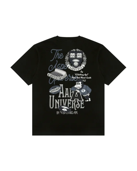 AAPE AAPEUNVS moonface graphic tee