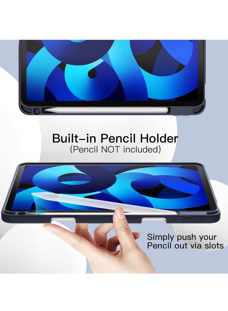 TIGER iPad Air 11-inch M2 2024 6th Generation Case with Pencil Holder, Silicone Magnetic Cover, Slim Tablet Protection for iPad Air 11-inch M2 6th Generation - Image 3