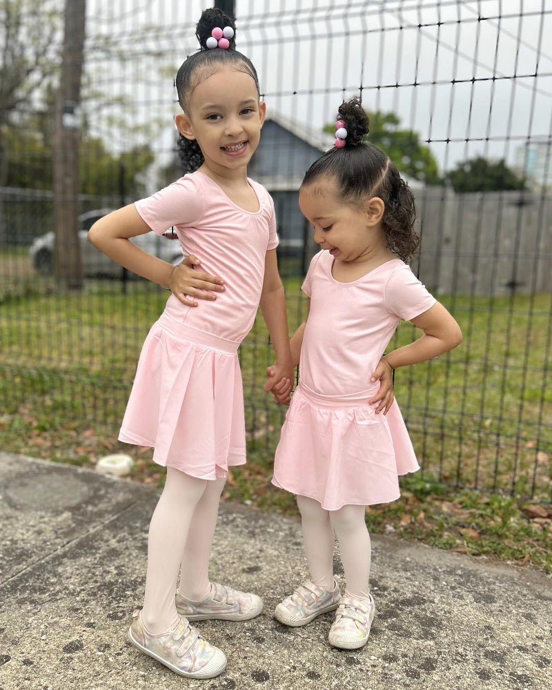 Stelle Ballet Skirts for Girls Toddler Dance Skirt Chiffon Kids Ballet Wrap Skirts (10-12 Years, Black (Pull On)) - Image 2