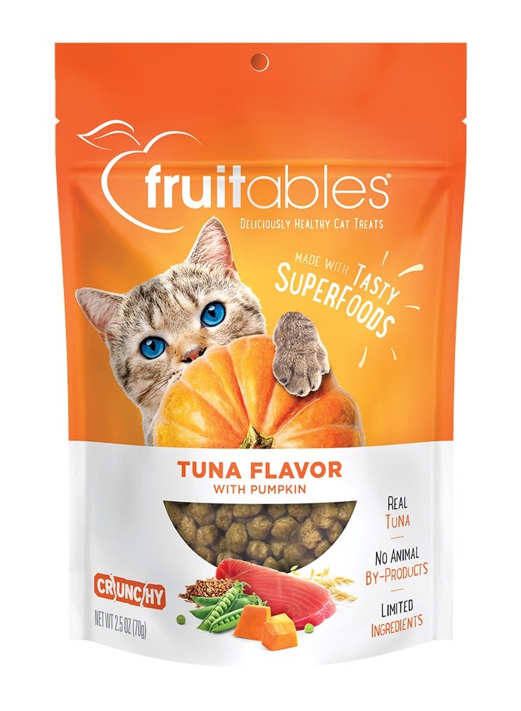 Fruitables Tuna Flavor with Pumpkin Cat Treats 70g - Image 1