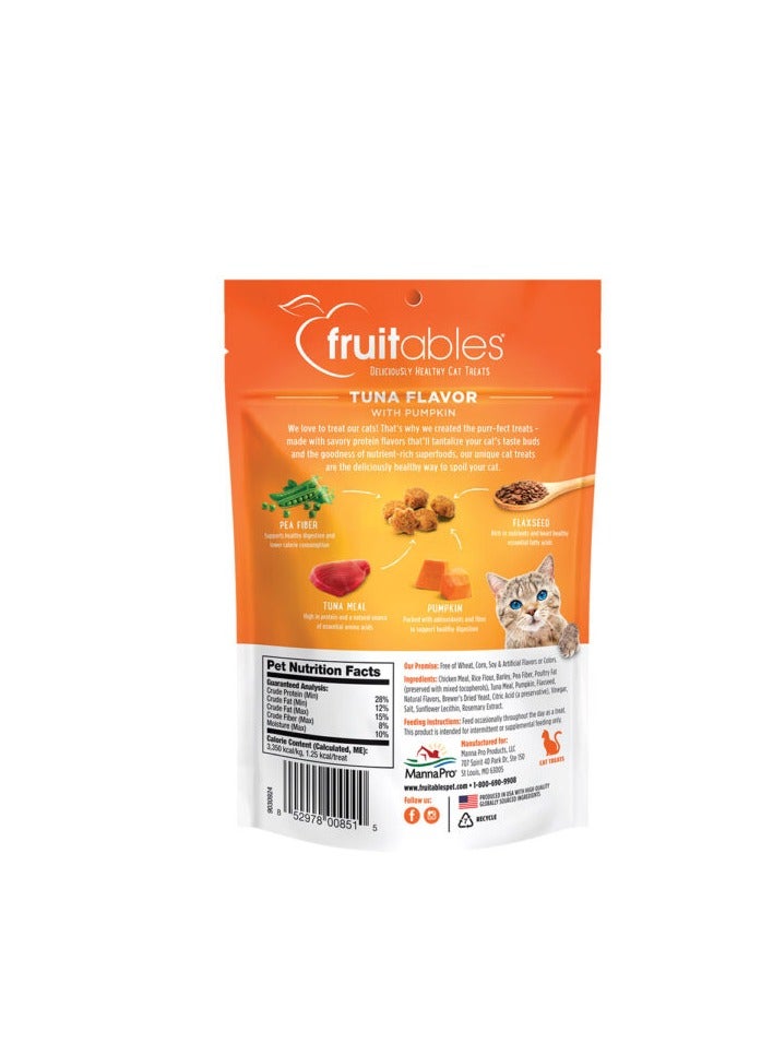 Fruitables Tuna Flavor with Pumpkin Cat Treats 70g - Image 3