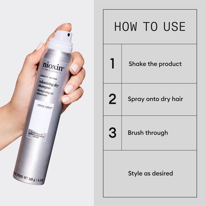 Nioxin Density Defend Volumizing Dry Shampoo for Fine Hair | Increases Hair Density | Instant Fullness | 4.2 Fl oz. - Image 4