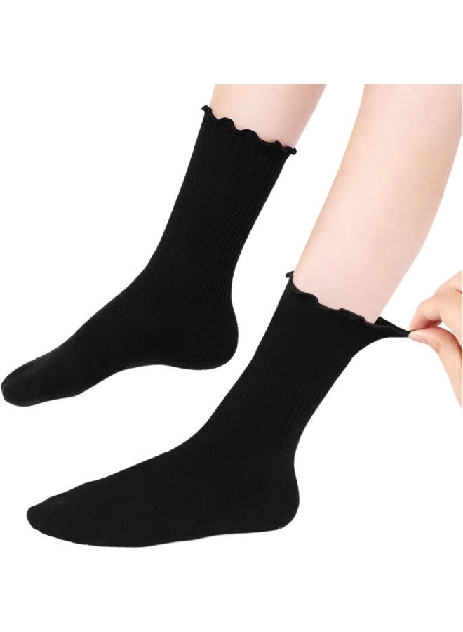 Barbie Girls' Mid-Calf Socks Children'S Spring And Autumn Cotton Socks Girls Baby Winter Lace Princess Socks Middle And Large Children'S Seamless Socks - Image 1