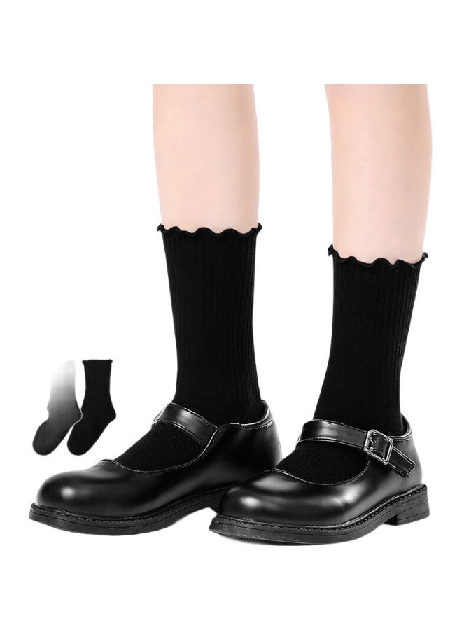 Barbie Girls' Mid-Calf Socks Children'S Spring And Autumn Cotton Socks Girls Baby Winter Lace Princess Socks Middle And Large Children'S Seamless Socks - Image 2