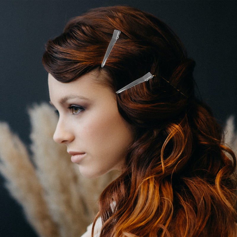 Super Z Outlet Silver Alligator Teeth Prongs Clips Holders for Hair Care, Arts & Crafts Projects, Dry Hanging Clothing, Office Paper Document Organization (100 Pieces) (6cm) - Image 4