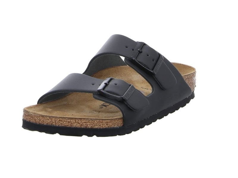 Birkenstock Arizona Soft Footbed Unisex Suede Sandal, Black Birko-Flor, 9-9.5 Women/7-7.5 Men - Image 1