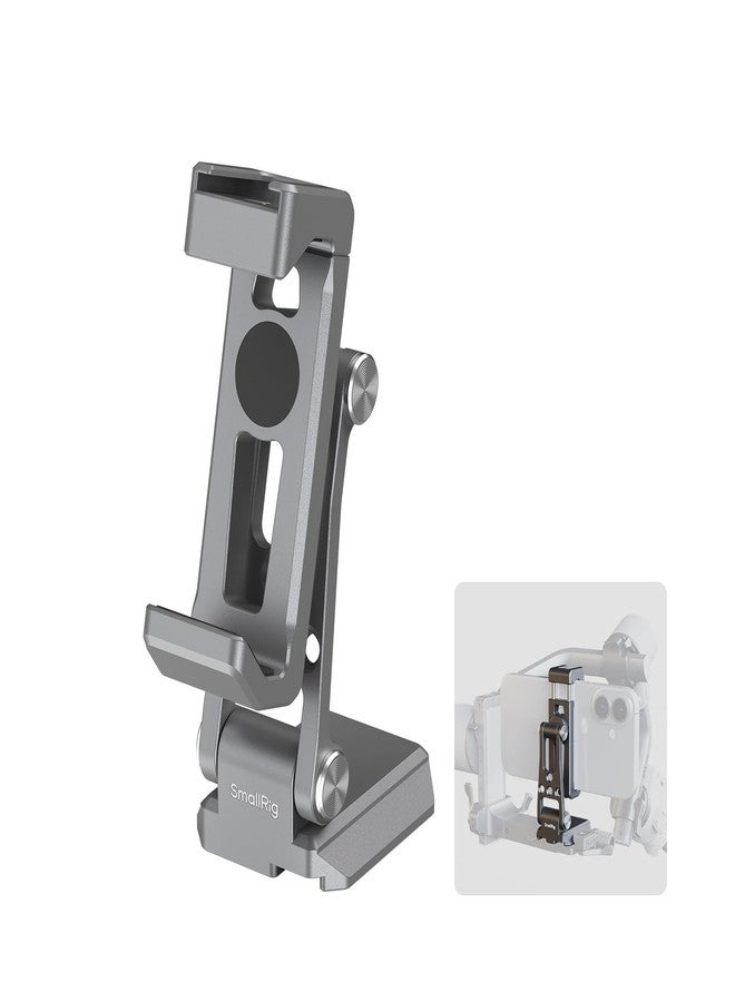 SMALLRIG Metal Phone Mount with Baseplate for Arca-Swiss,Compatible for DJI RS 4 Mini & RS 3 Mini, Phone Mount Adapter Support Free Adjustment Joints, Phone Tripod Mount for iPhone 17/16/15-5338 - Image 1