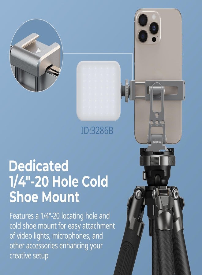 SMALLRIG Metal Phone Mount with Baseplate for Arca-Swiss,Compatible for DJI RS 4 Mini & RS 3 Mini, Phone Mount Adapter Support Free Adjustment Joints, Phone Tripod Mount for iPhone 17/16/15-5338 - Image 5