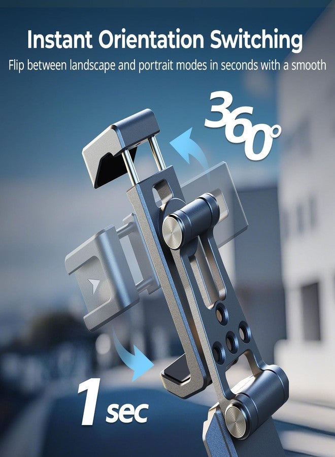SMALLRIG Metal Phone Mount with Baseplate for Arca-Swiss,Compatible for DJI RS 4 Mini & RS 3 Mini, Phone Mount Adapter Support Free Adjustment Joints, Phone Tripod Mount for iPhone 17/16/15-5338 - Image 2