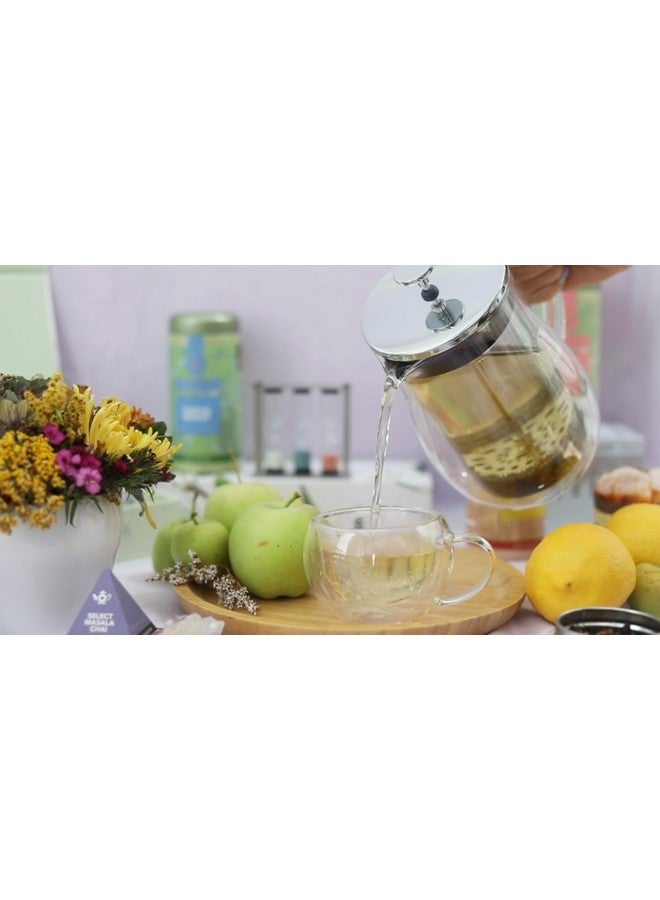 Teabloom Stay-Hot Glass French Press - Insulated 27-Ounce (800 mL) Loose Tea Steeper and Coffee Maker - Connoisseur's Choice - Image 3