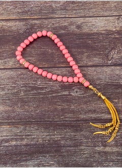 The Black Pearl Accessories Blush Pink Alabaster Stone Prayer Bead of 33 Beads  - Image 1