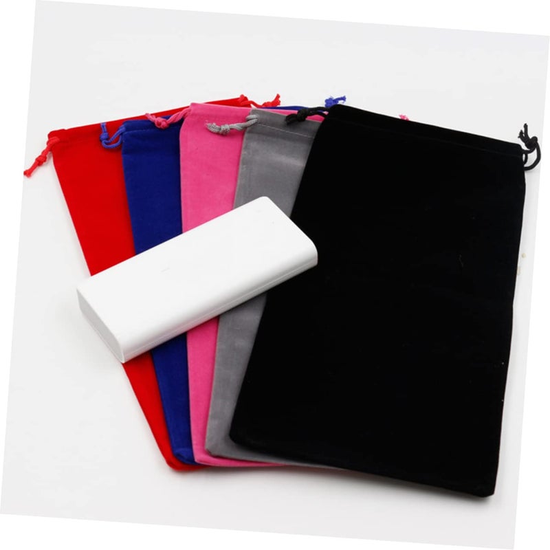 5pcs Flannel Drawstring Bags 15x20cm For Hair Dryer Storage Organizing Hair Tools Jewelry - Image 5