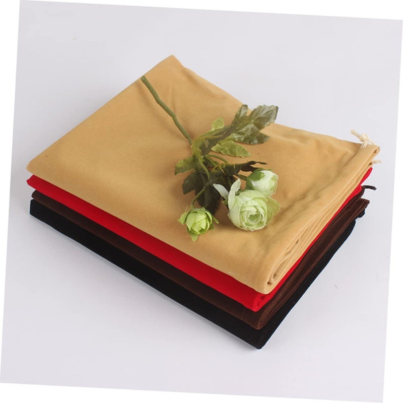 5pcs Flannel Drawstring Bags 15x20cm For Hair Dryer Storage Organizing Hair Tools Jewelry - Image 4