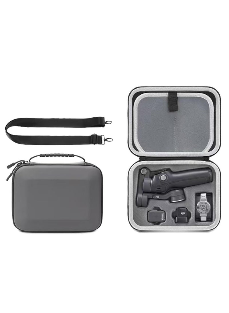 1pcs for Osmo Mobile 7P Case, Portable Storage Bag with Shoulder Strap for Dji Osmo Mobile 7/7P Gimbal Stabilizer Travel Carrying Case Hard Shell Protective Cover Accessories (Grey) - Image 1