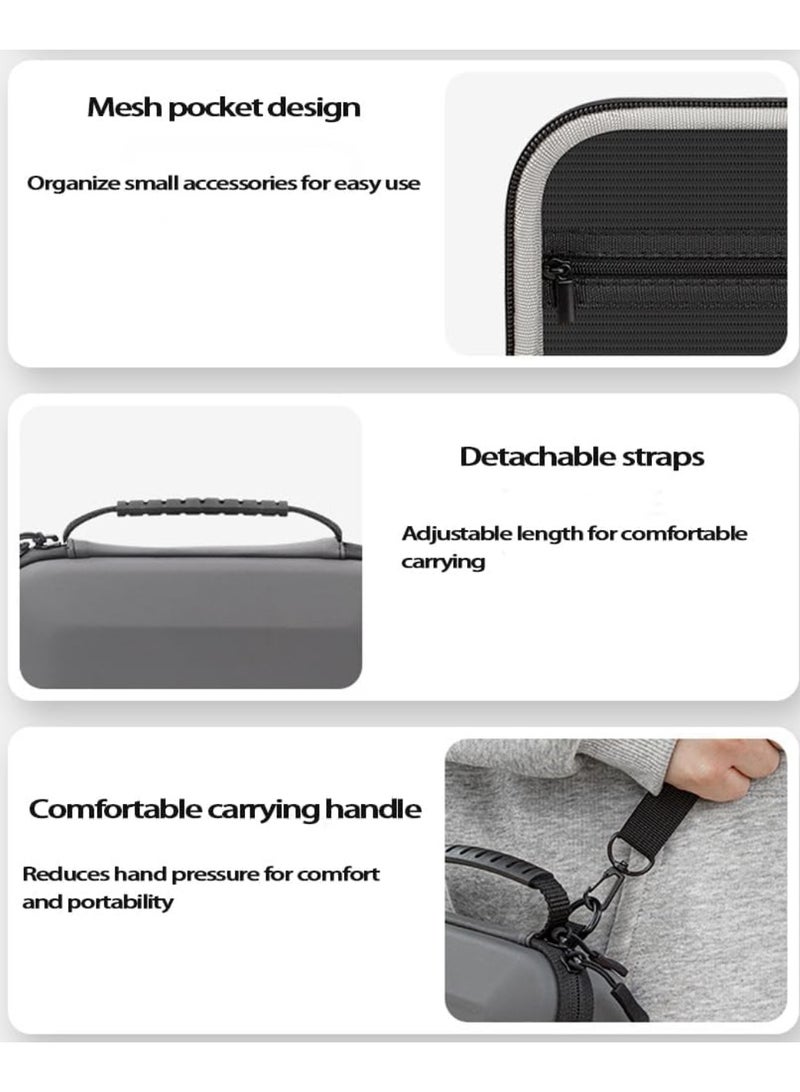 1pcs for Osmo Mobile 7P Case, Portable Storage Bag with Shoulder Strap for Dji Osmo Mobile 7/7P Gimbal Stabilizer Travel Carrying Case Hard Shell Protective Cover Accessories (Grey) - Image 5