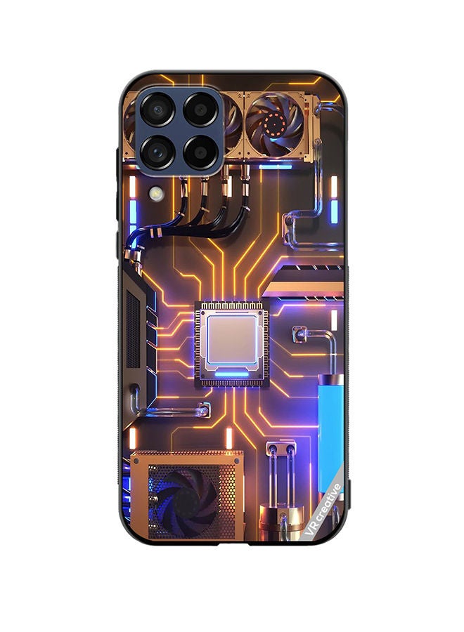 VR CREATIVE Protective Case Cover For Samsung Galaxy M53 Server Design Multicolour - Image 1