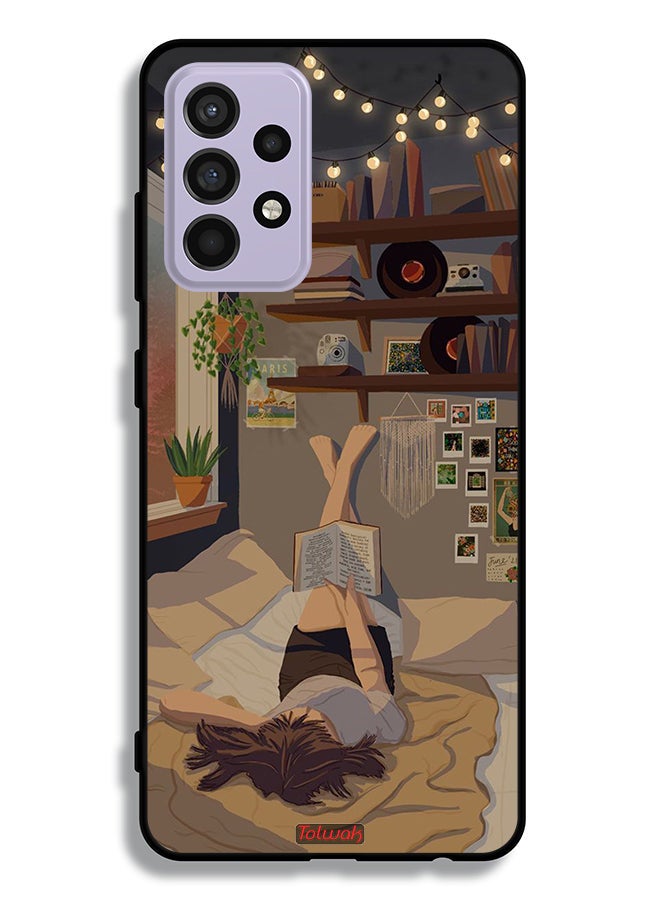 Tolwak Samsung Galaxy A52s 5G Protective Case Cover Studying Art - Image 1