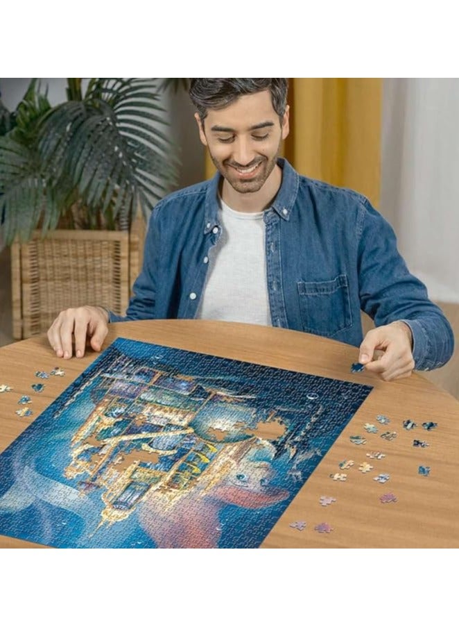 Ravensburger مجموعة قلعة ديزني من رافنسبيرجر: أرييل 1000 قطعة - لغز تحت الماء في الكهف الملكي مع مشاهد الأمير إريك وفلوندر، 70×50 سم فن مكتمل | 12000265‑9 - Image 3