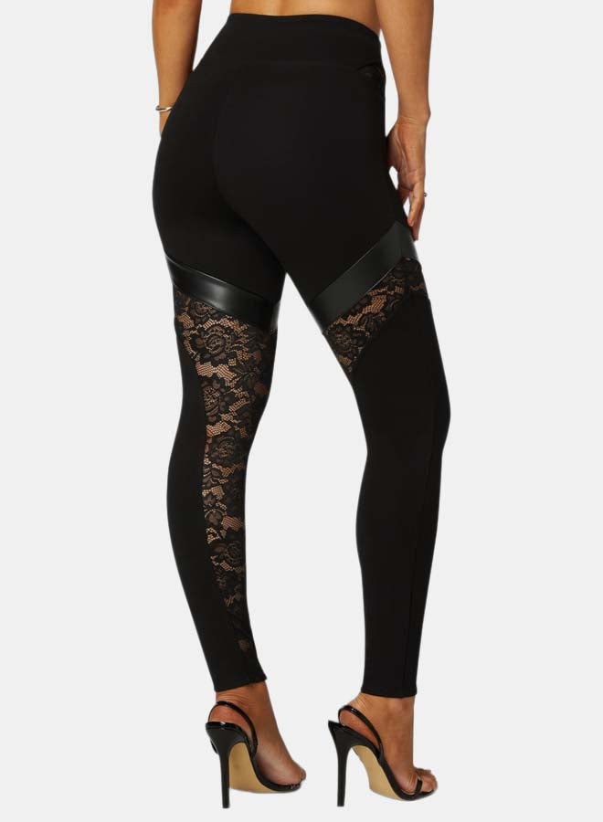 bebe High Waist Combo Piecing Legging - Image 3