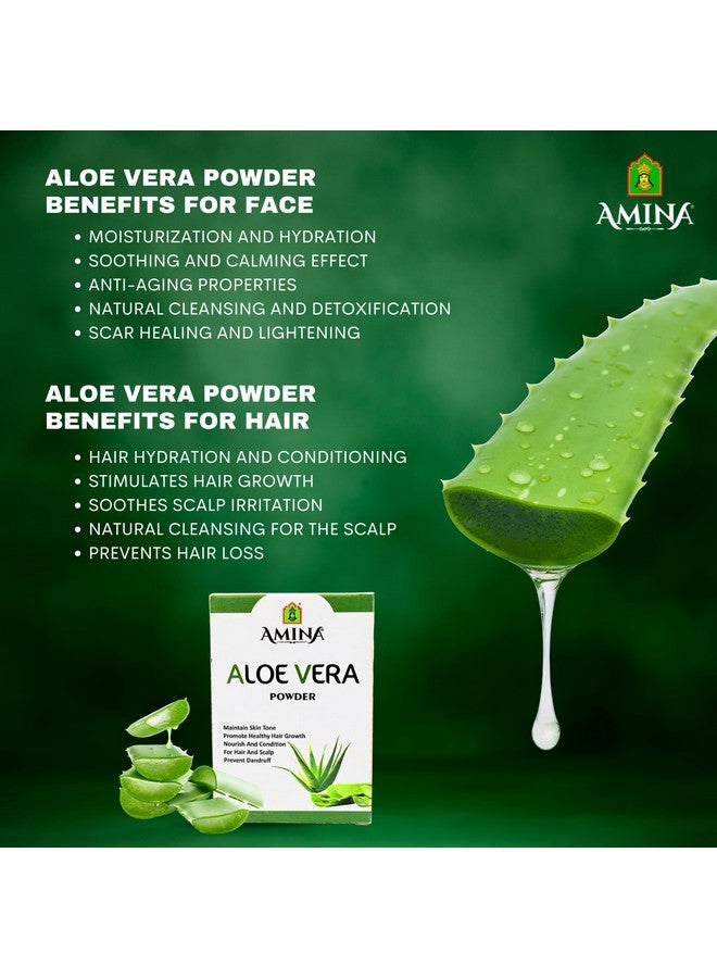 Amina Aloe Vera Powder For Skin And Hair, 100G - Image 3
