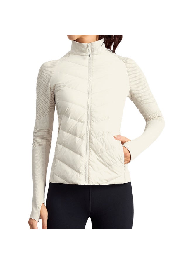 Outdoor Yoga Sports Down Jacket Women's Thin Ultra-light Jacket Running Windproof Winter Goose Down Fitness Clothing Lulu