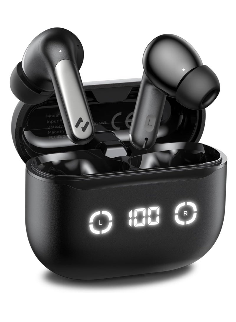 havit Bluetooth 5.4 Earbuds with Active Noise Cancelling (ANC), ENC for HD Calls, 10mm Bass Drivers, 24H Battery with LED Display, Fast Type-C Charging, Dual Pairing, Custom Sound via App, Ergonomic Design with 4 Eartip Sizes for Android, iPhone, Laptop  - Image 1