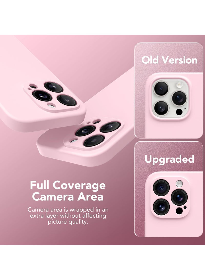 SUYDANBOX Magnetic for iPhone 14 Pro Case Compatible with MagSafe, [Full Camera Protection][Screen Protector] Silicone Shockproof Protective Phone Case for iPhone 14 Pro 6.1" Chalk Pink - Image 5