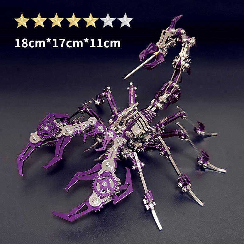 Steel Warcraft Red Scorpion King Scorpion 3D Metal Assembly Model Mechanical Assembly Handmade Puzzle Difficulty Toys - Image 1